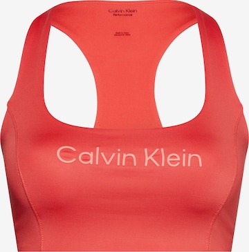Calvin Klein Sport Bralette Sports Bra in Red: front