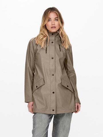 Manteau mi-saison 'ELISA' ONLY en gris : devant