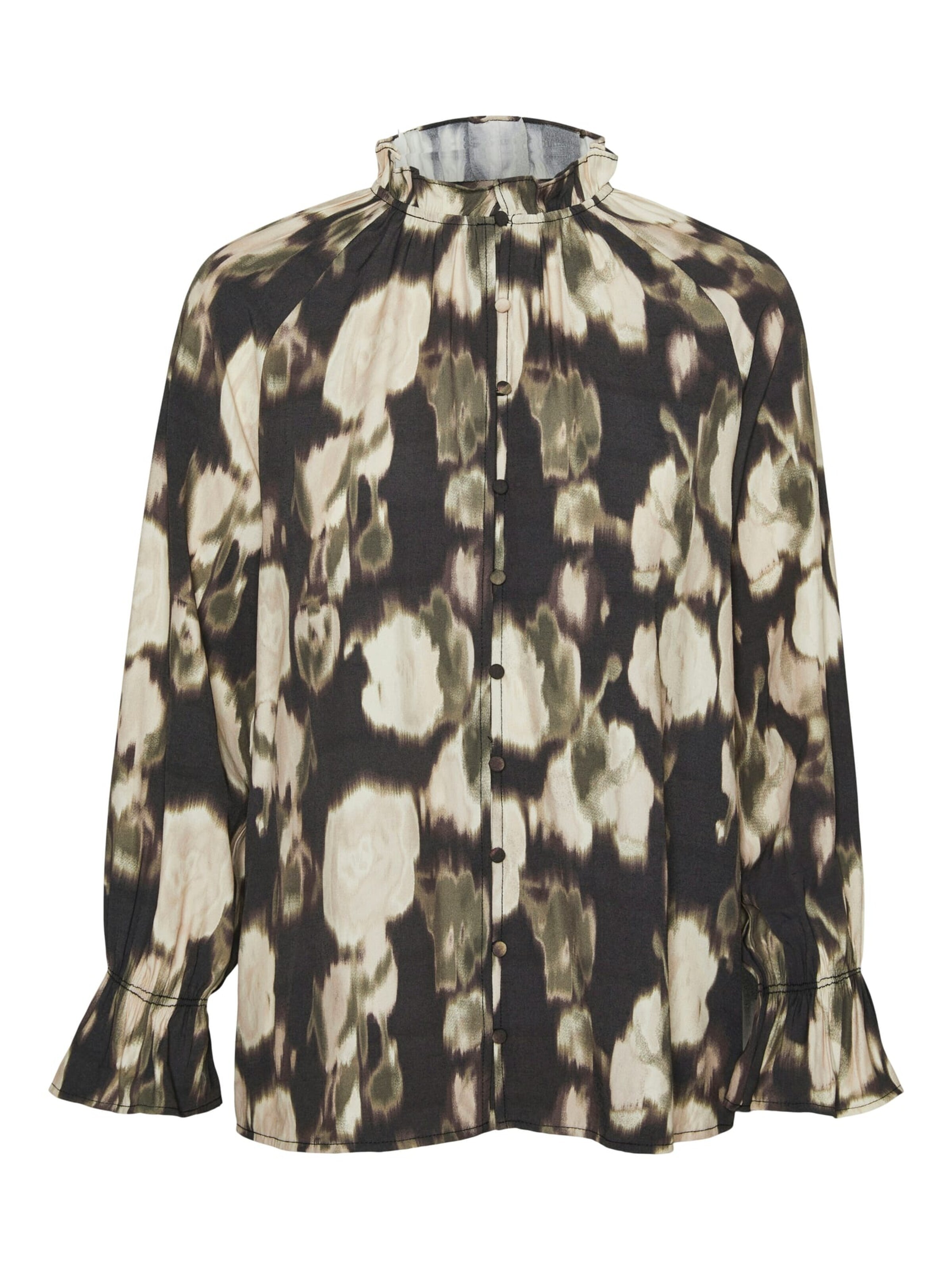 VERO MODA Blouse 'Celina' in Zwart: voorkant