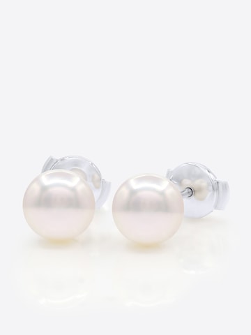 Boucles d'oreilles 'MIYAZAKI' Ateliers Saint Germain en blanc