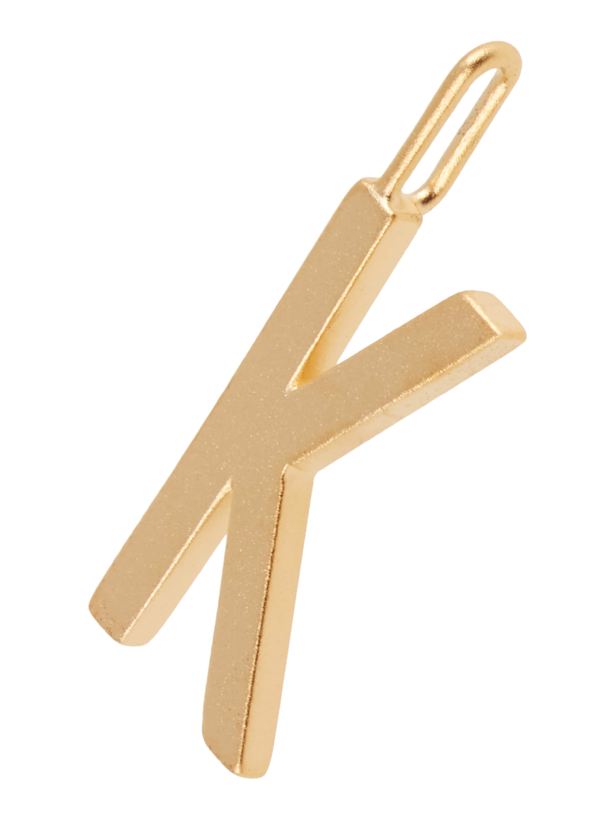 Design Letters Hangers in Goud: voorkant