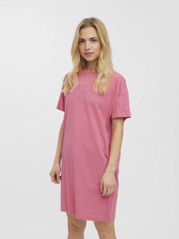 VERO MODA Oversized jurk 'Pia' in Roze: voorkant