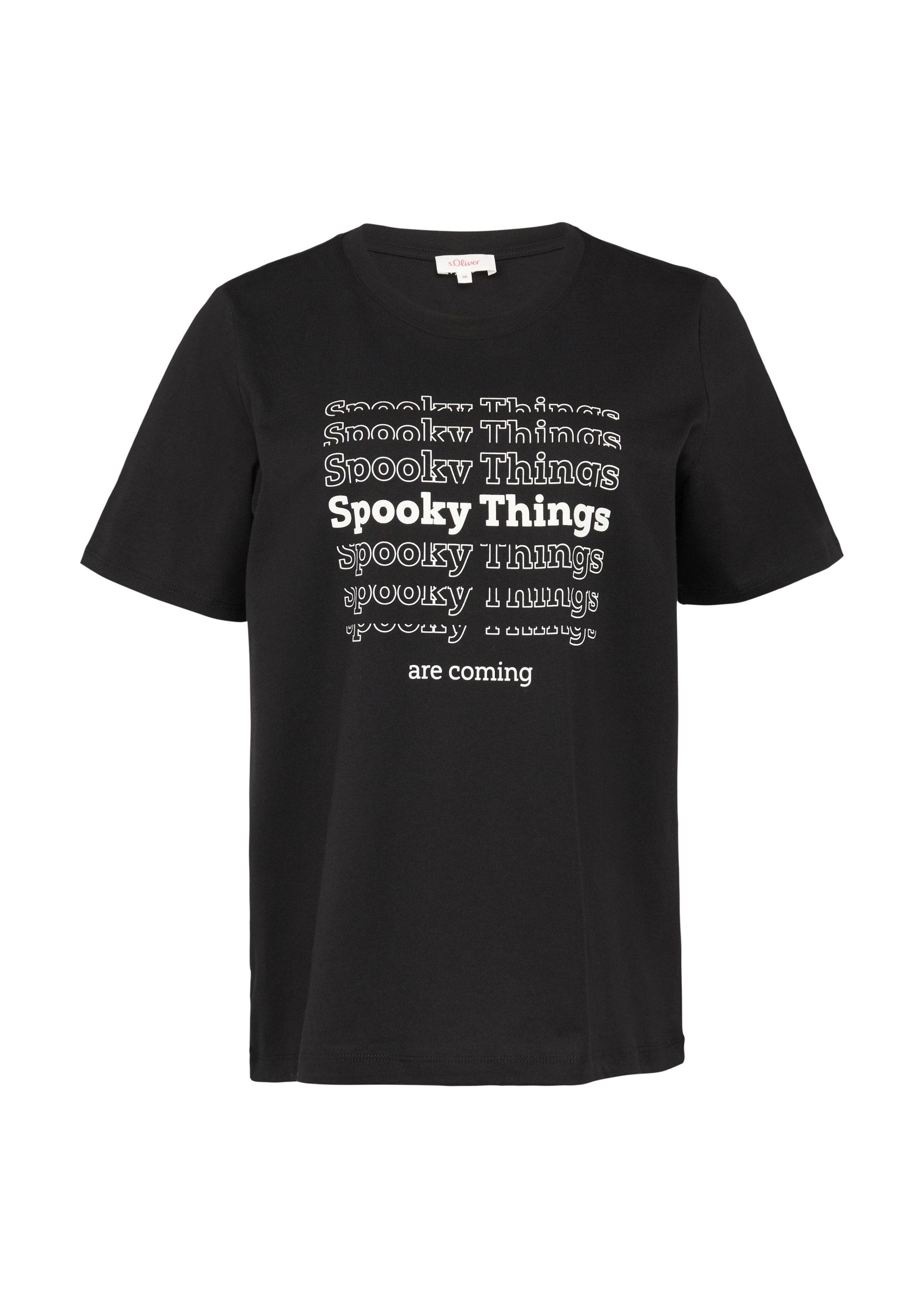 T-shirt s.Oliver en noir : devant