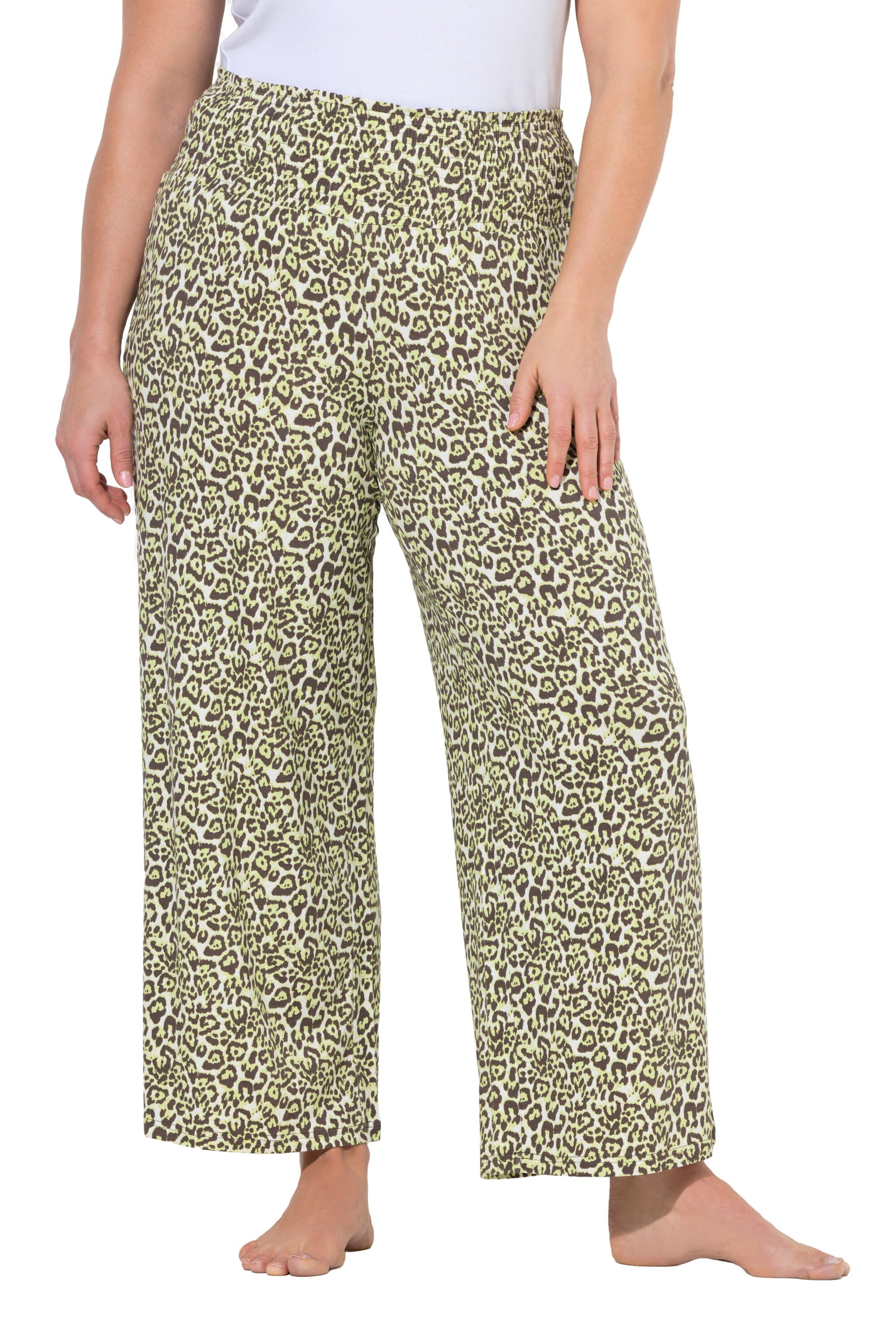 Ulla Popken Loosefit Hose in Grau: Vorderseite