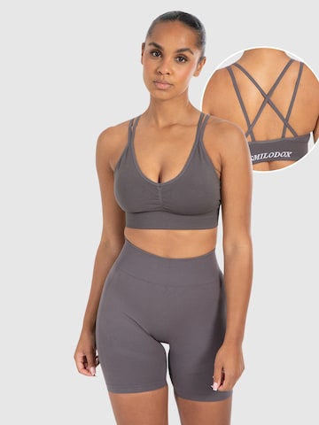 Smilodox Sporttop ' Katrin ' in Grijs: voorkant