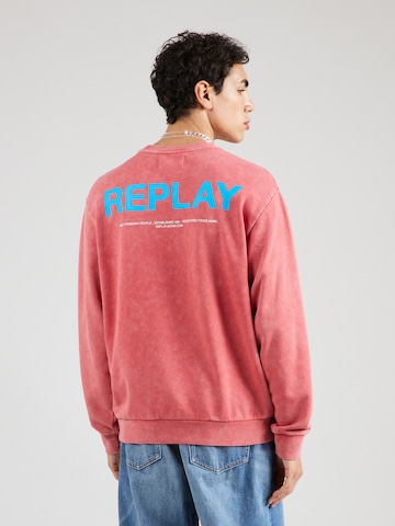 REPLAY Sweatshirt i röd