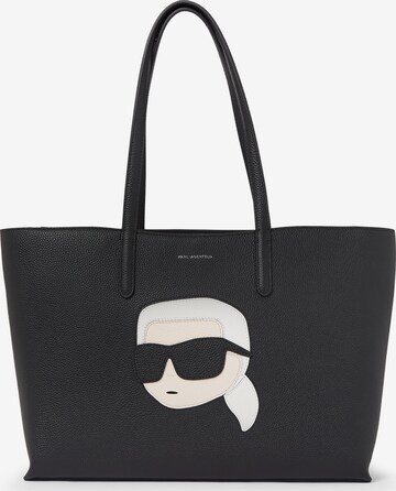 Shopper di Karl Lagerfeld in nero: frontale