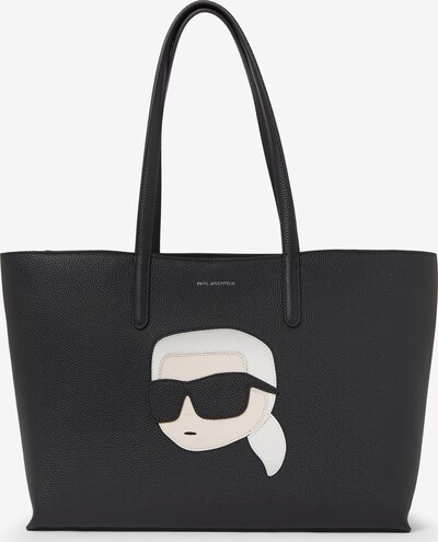 Karl Lagerfeld Shopper i nude / sort / hvid, Produktvisning