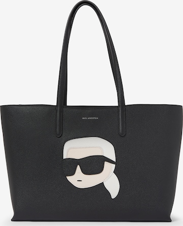 Karl Lagerfeld Shopper in Zwart: voorkant