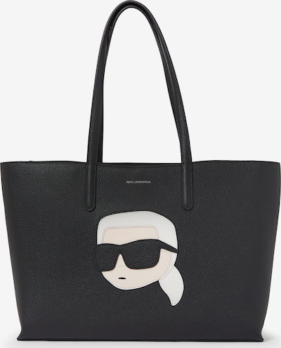 Karl Lagerfeld "Shopper" tipa soma, krāsa - miesaskr�āsas / melns / balts, Preces skats