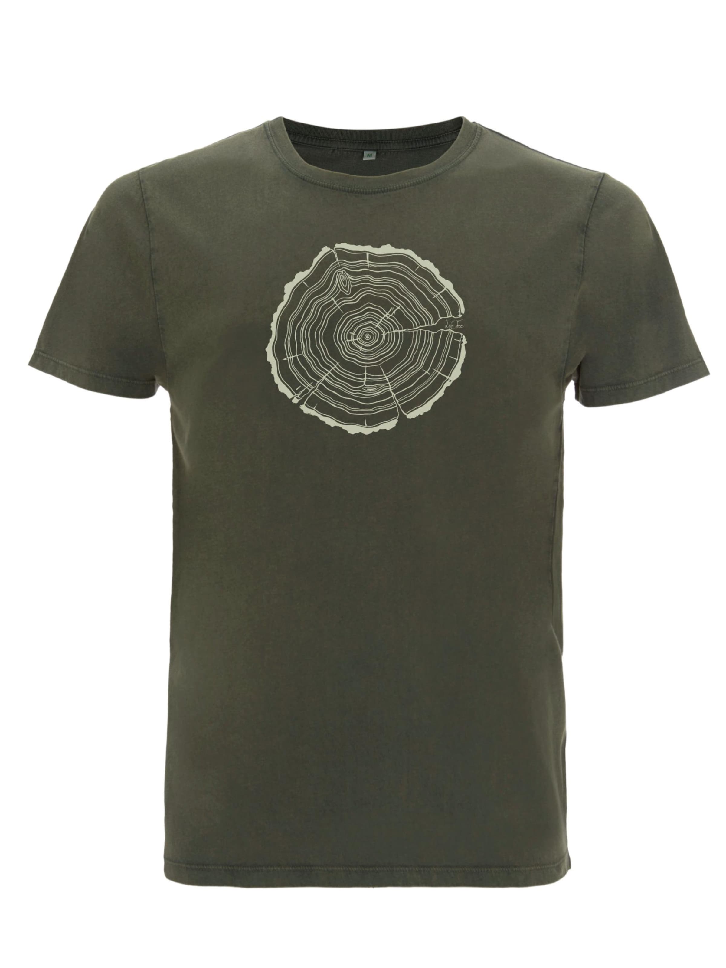 Life-Tree Shirt 'Fairwear Treeslice' in Green: front