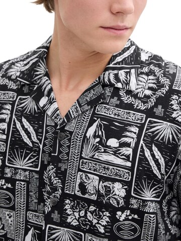 Coupe regular Chemise TOM TAILOR DENIM en noir