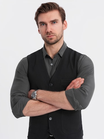 Ombre Bodywarmer 'OM-BLZV-0146' in Zwart