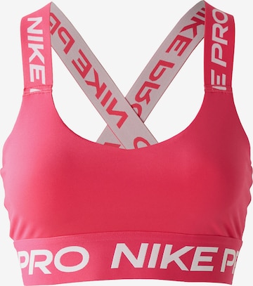 NIKE Biustonosz sportowy w kolorze różowy: przód