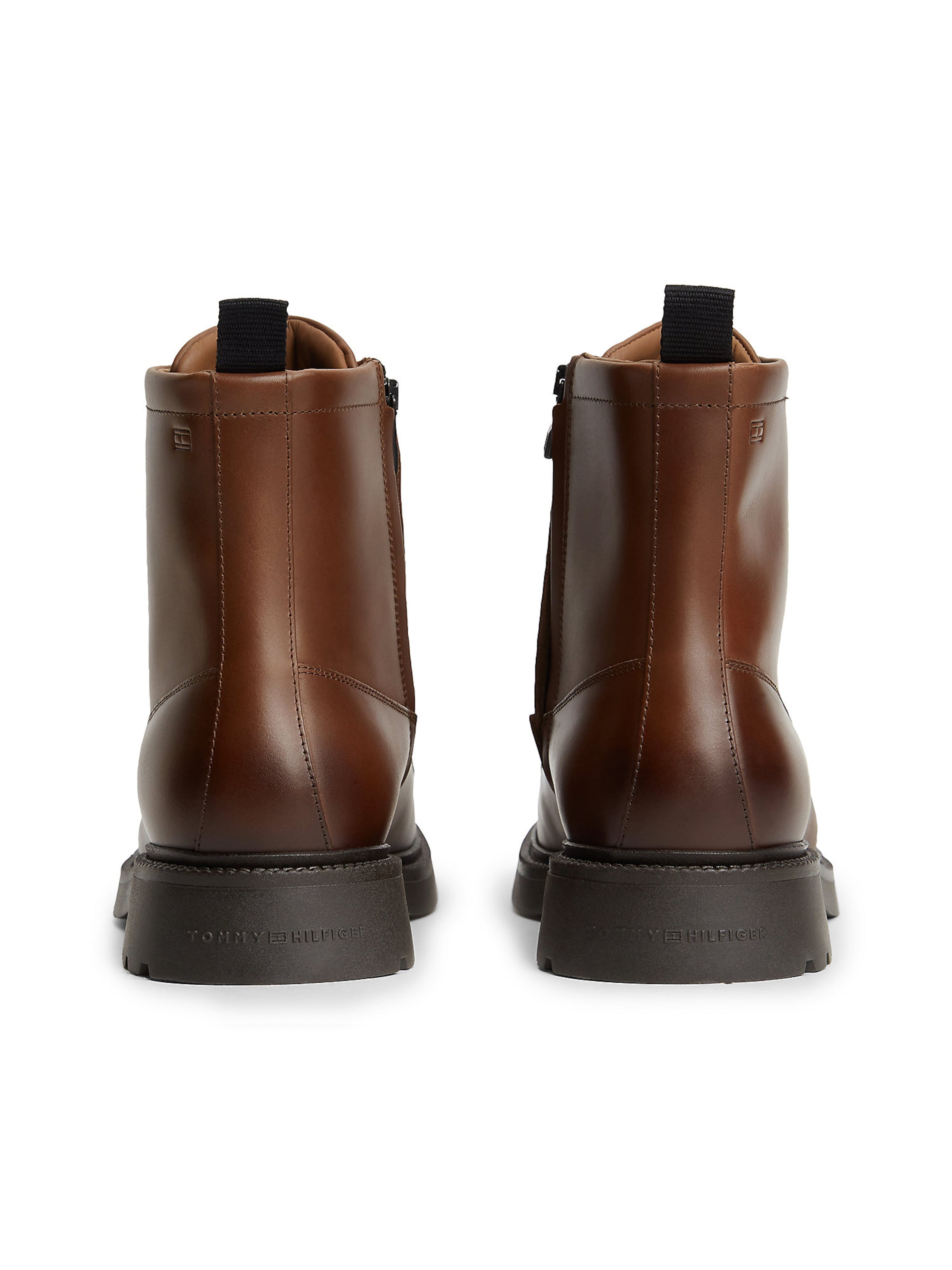 TOMMY HILFIGER Schnürboots in Braun
