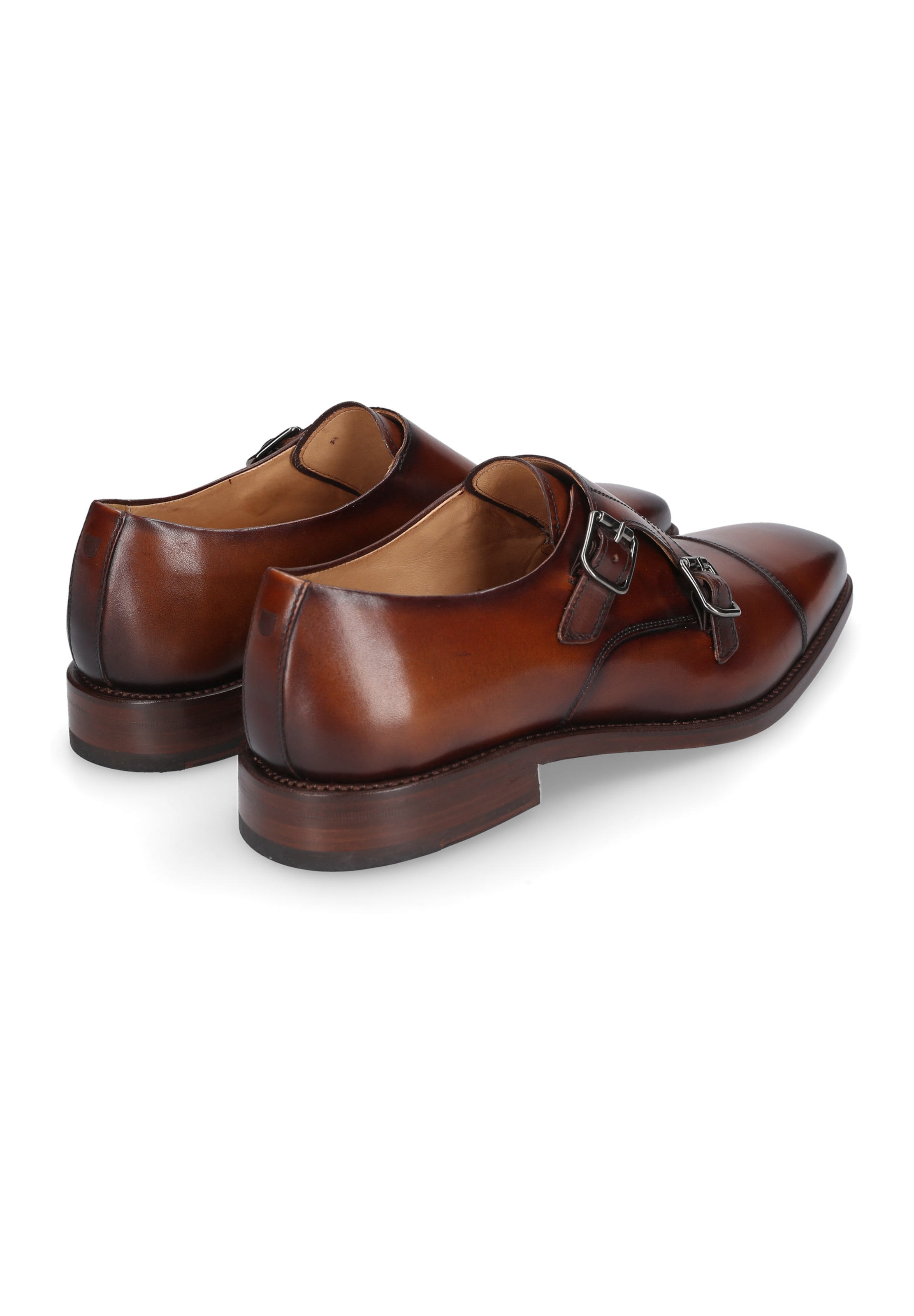 Henry Stevens Slipper 'Liam CDM Double Monk' in Braun