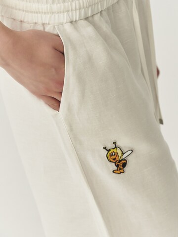 Wide Leg Pantalon TATUUM en blanc
