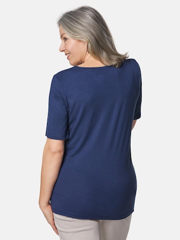 Goldner Shirt in Blau