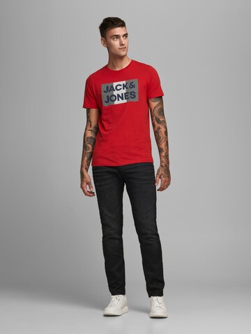 JACK & JONES T-Shirt in Rot