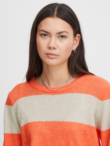 ICHI Sweater 'DUSTY' in Orange