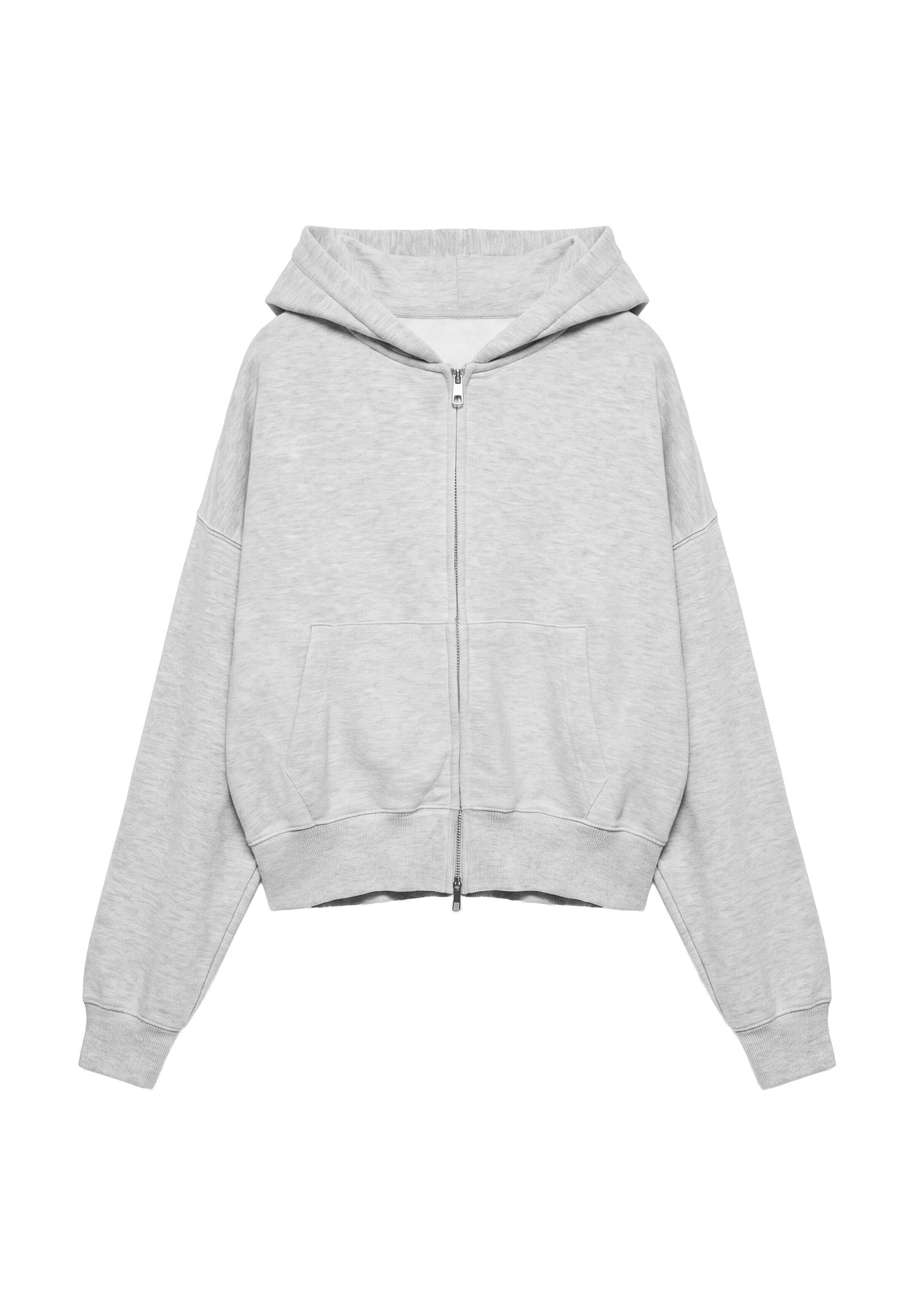 Hanorac de la Pull&Bear pe gri: față