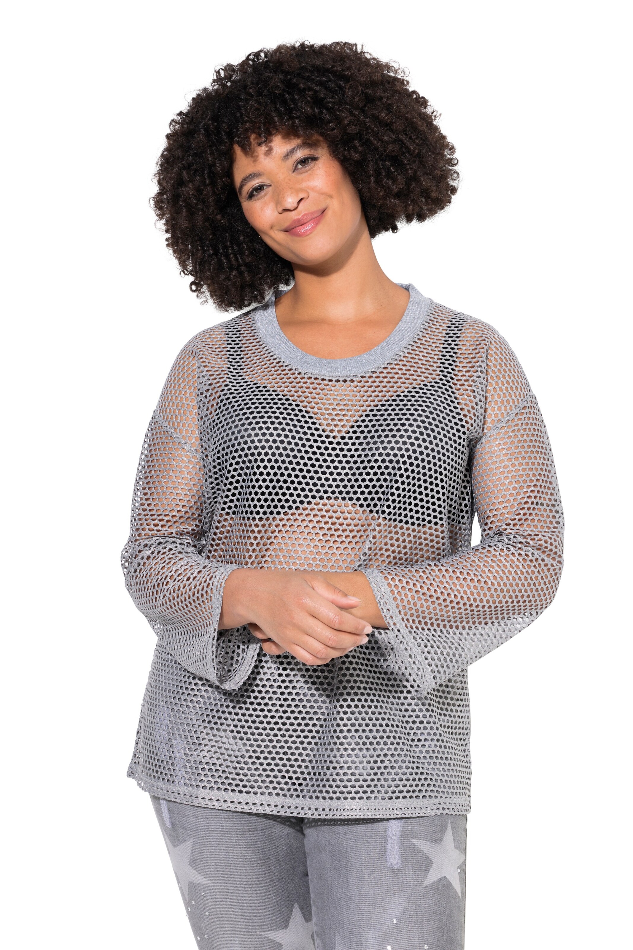 Angel of Style Pullover in Silber: Vorderseite
