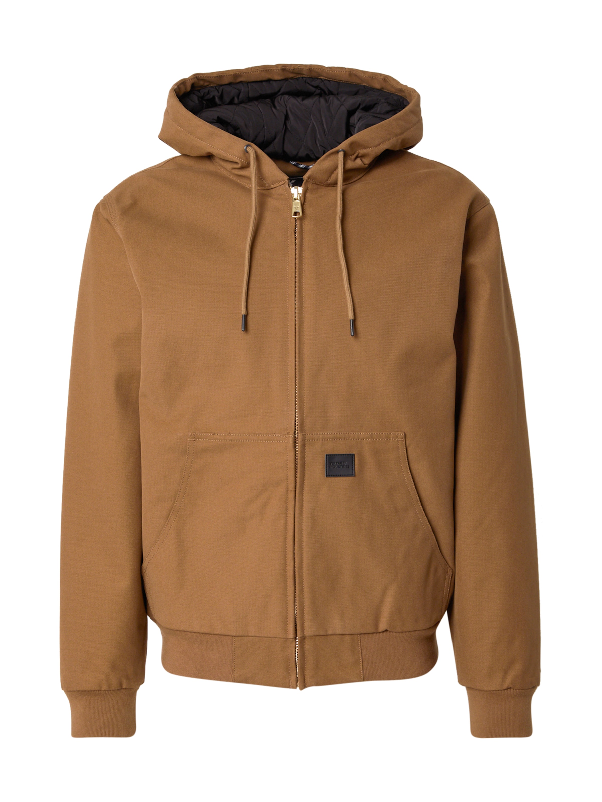 Vintage Industries Преходно яке 'Dallas' в кафяво: отпред