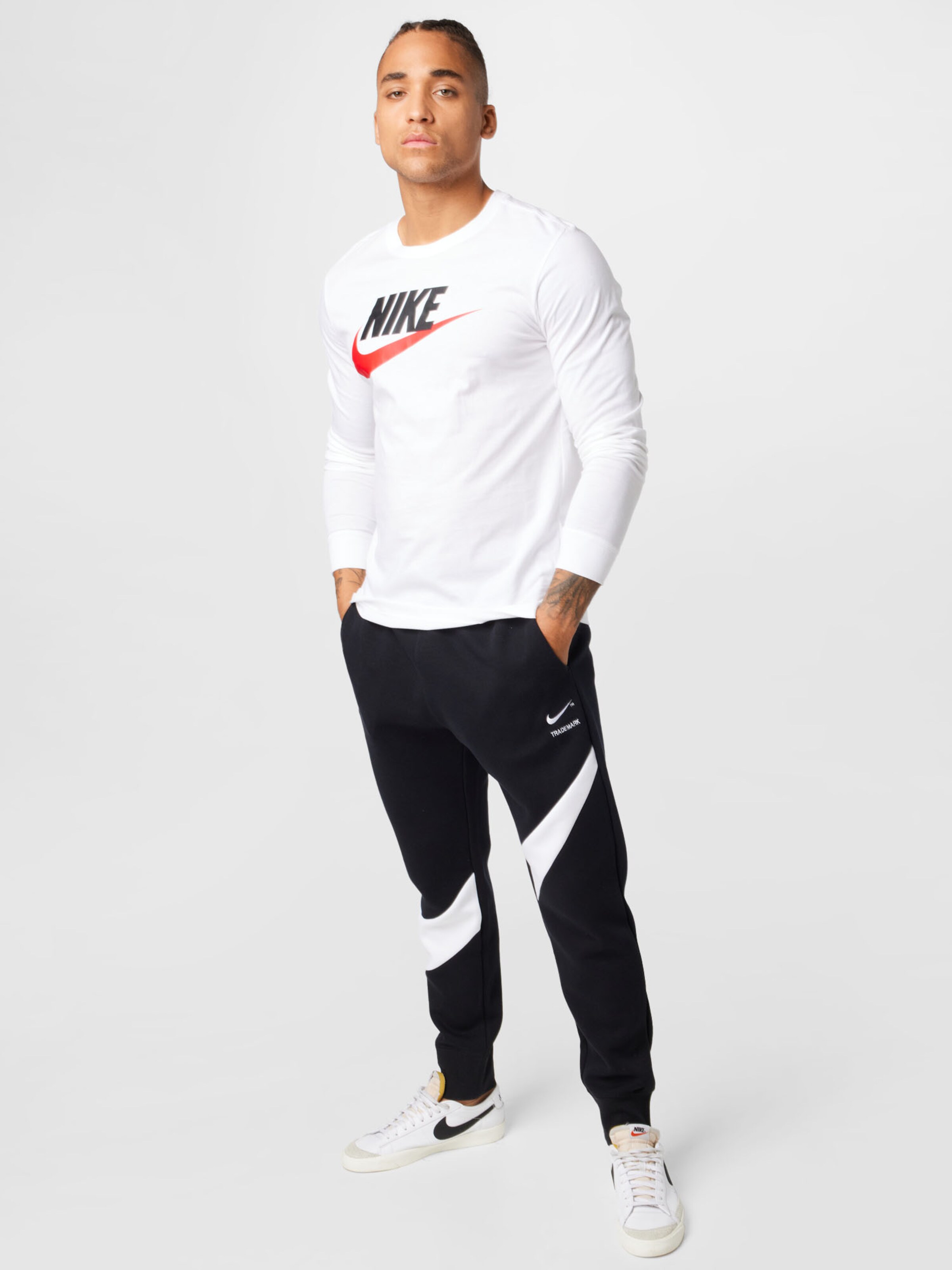 nike hybrid crew joggers blue