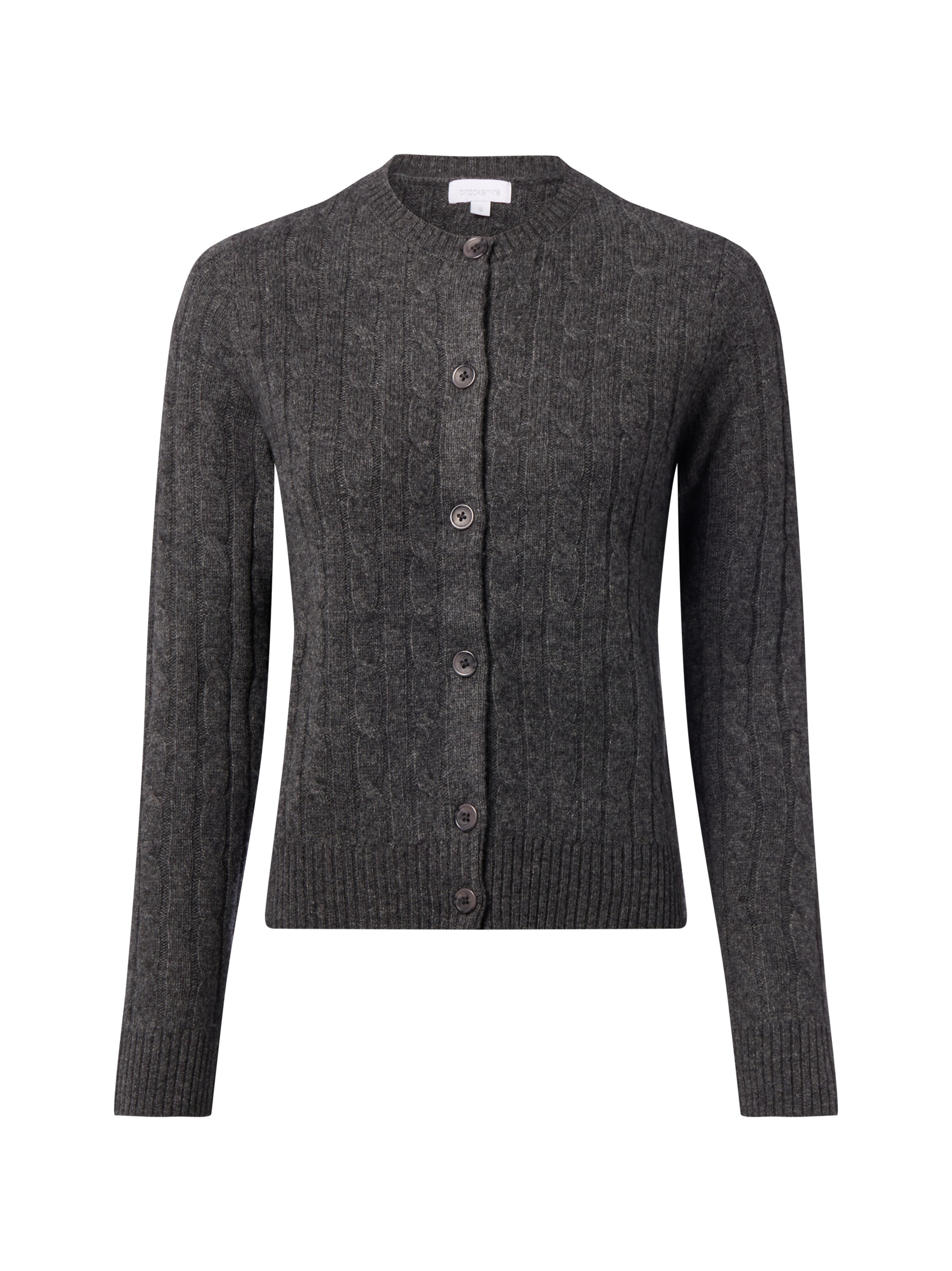 Brookshire Strickjacke in Grau: Vorderseite