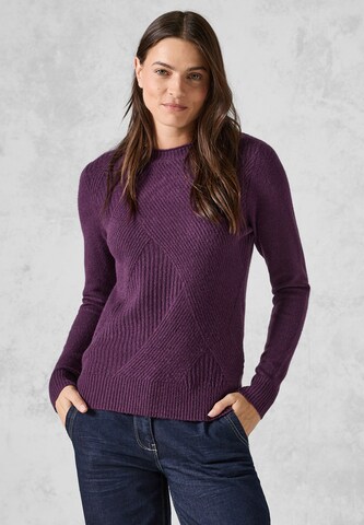 CECIL Pullover in Lila: Vorderseite