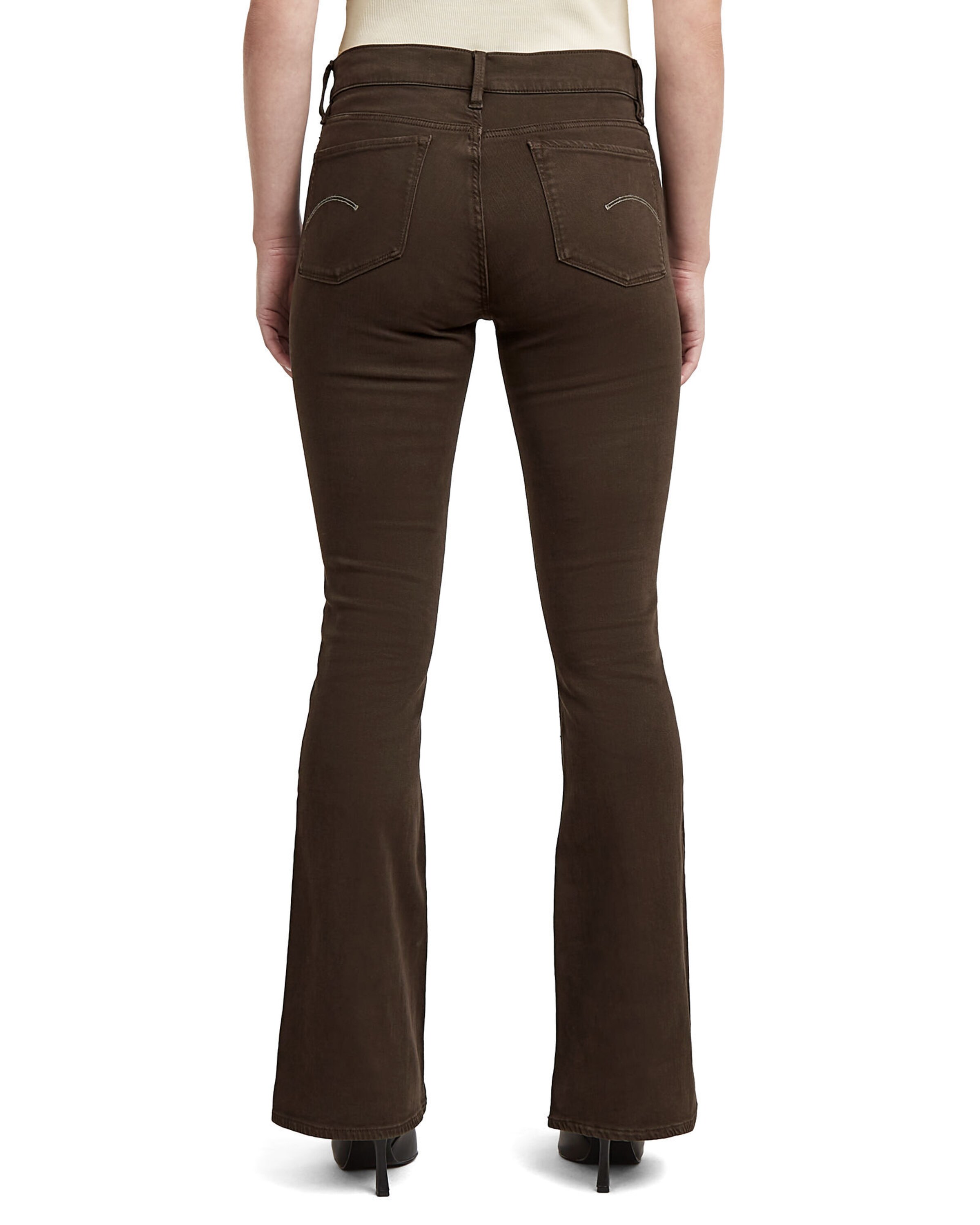 G-STAR Flared Broek in Bruin