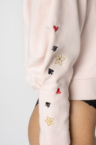 WHITE RVBBIT Sweatshirt 'Mad Hatter' in Pink
