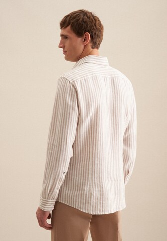 SEIDENSTICKER Regular fit Business shirt 'Shaped' in Beige