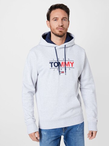 Tommy Jeans Sweatshirt 'Essential' in Grey: front