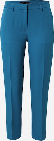 Dorothy Perkins - Slimfit Calças com vincos 'Grazer' em azul: frente