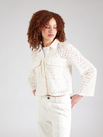 VILA Cardigan 'VIMerinda' i beige: forside