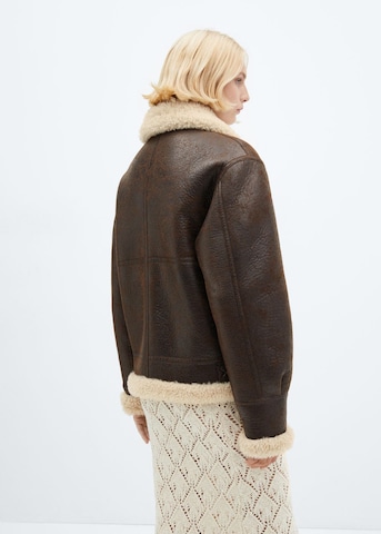 MANGO Jacke 'Earhart' in Braun