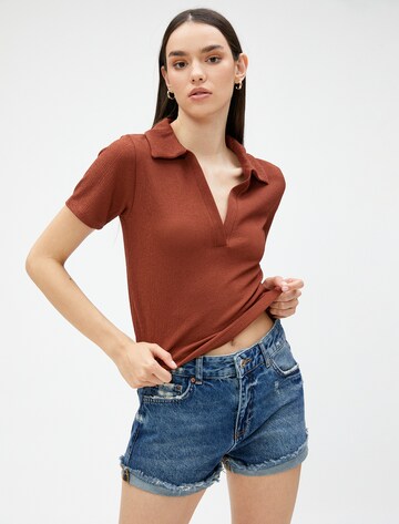 Koton Shirt in Bruin: voorkant