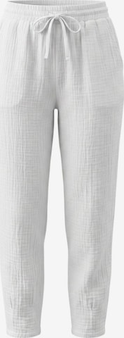WENOR Tapered Broek 'TANORA' in Wit: voorkant
