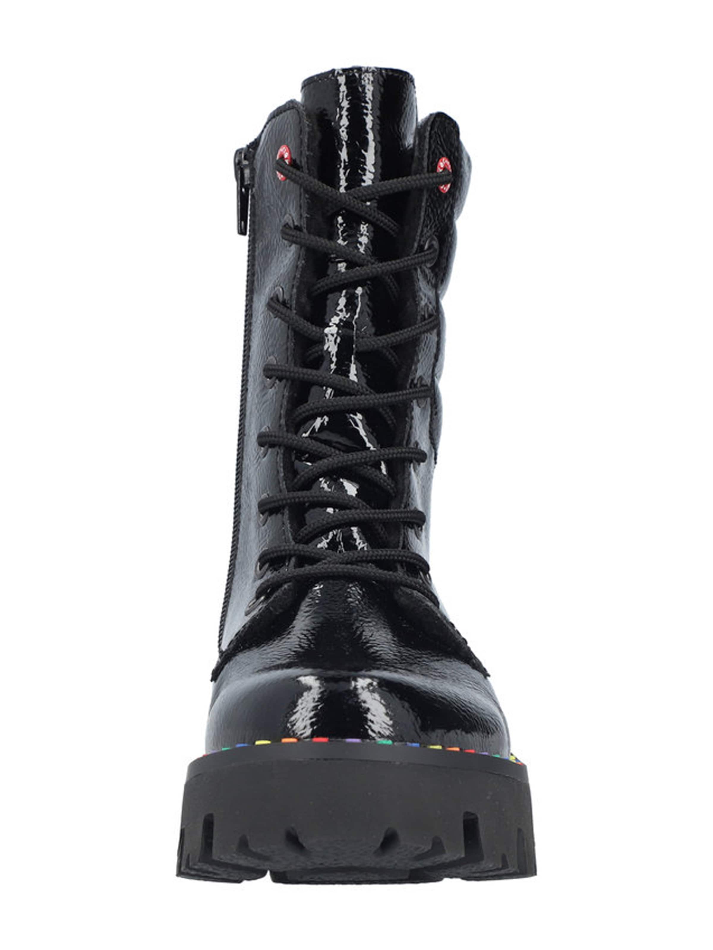 Ghete cu șireturi de la Rieker pe negru