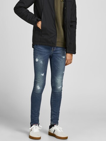 Jack & Jones Junior - Slimfit Vaquero 'Idan' en azul: frente