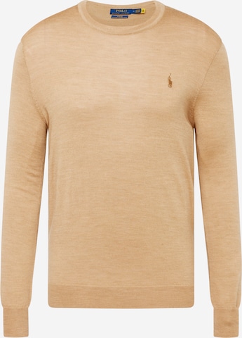 Pull-over Polo Ralph Lauren en beige : devant