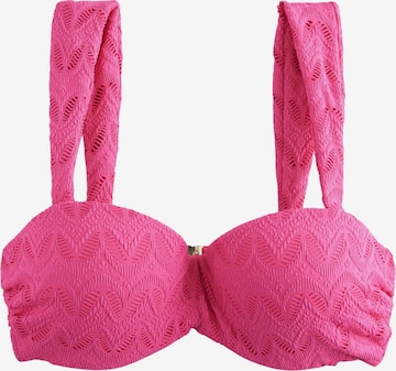 NextBandeau Bikini gornji dio 'Kew Collection' - roza boja: prednji dio