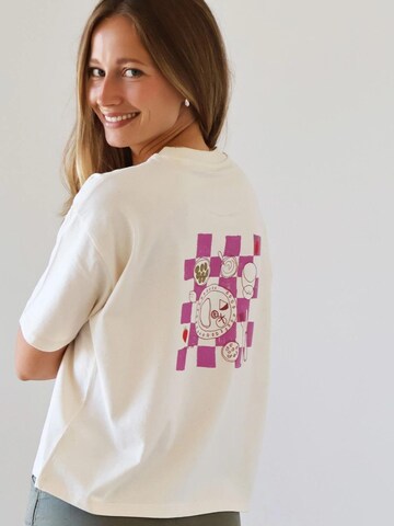 Kultgut Shirt 'Picnic' in White