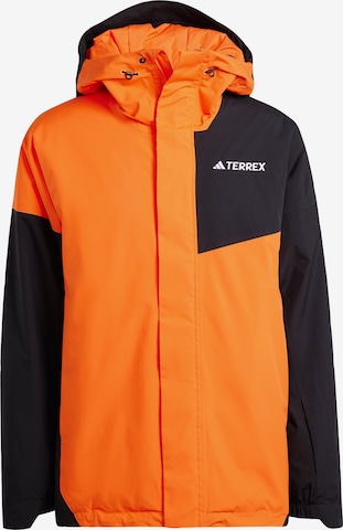 ADIDAS TERREX - Chaqueta de montaña en naranja: frente
