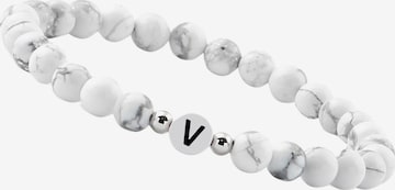 Bracelet GOOD.designs en blanc : devant