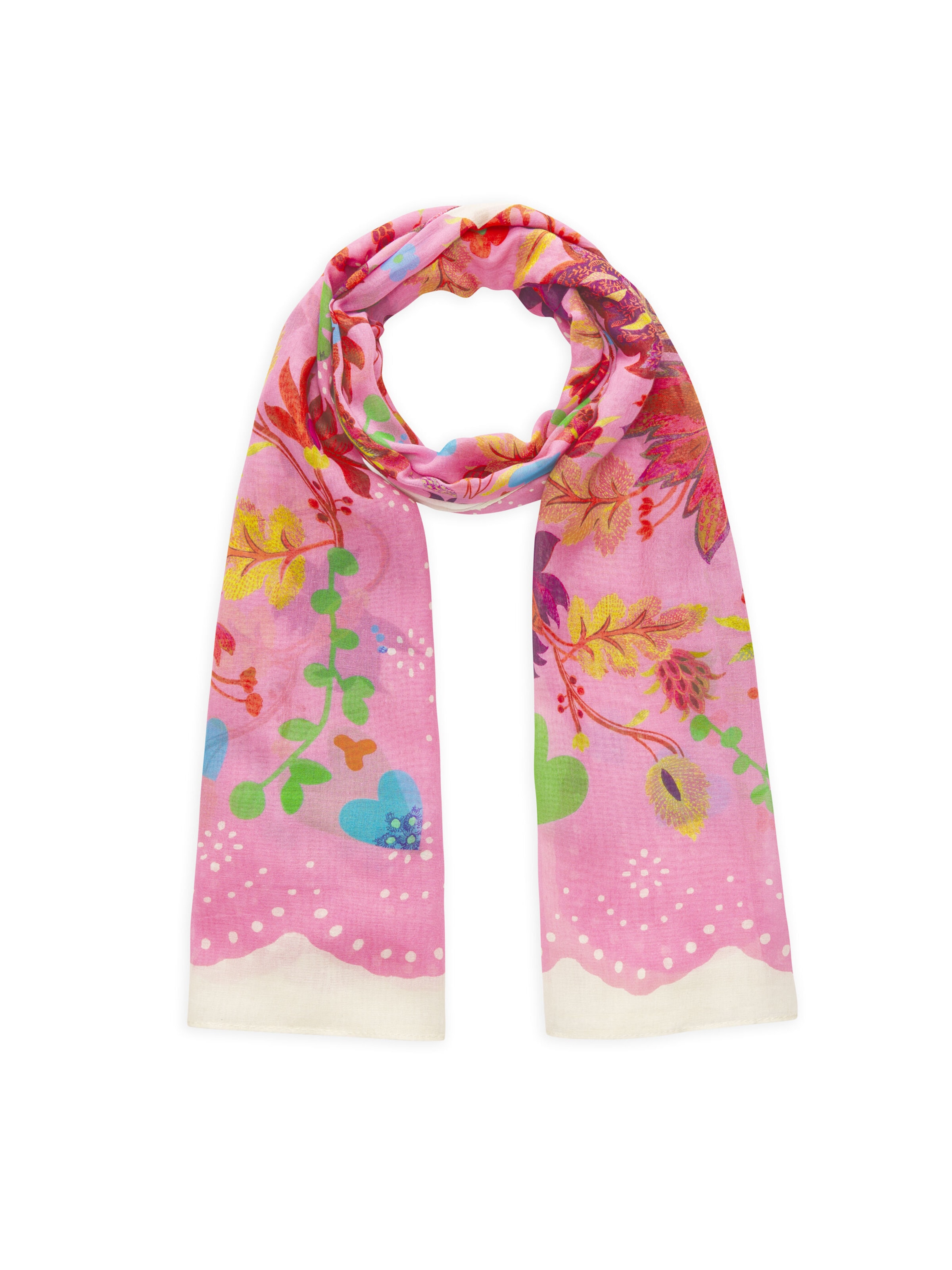 Écharpe 'LOVE MOM' CODELLO en rose : devant