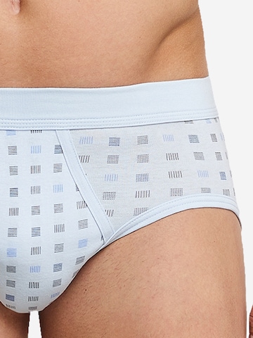 SCHIESSER Slip 'Cotton Essentials Feinripp' in Blue