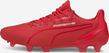 PUMA Soccer Cleats 'King Platinum 911' in Red: front