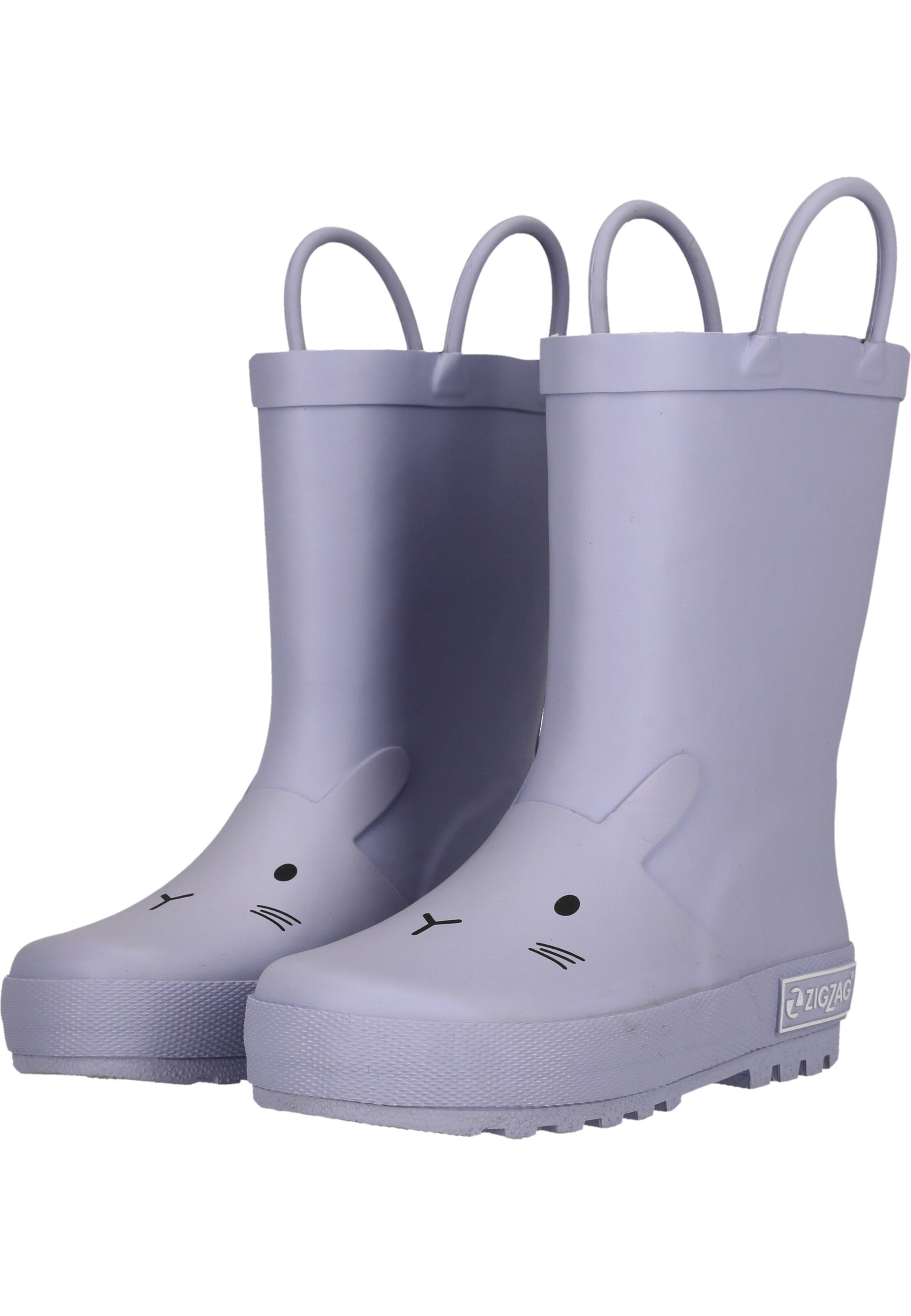 ZigZag Rubber Boots 'Solene' in Purple